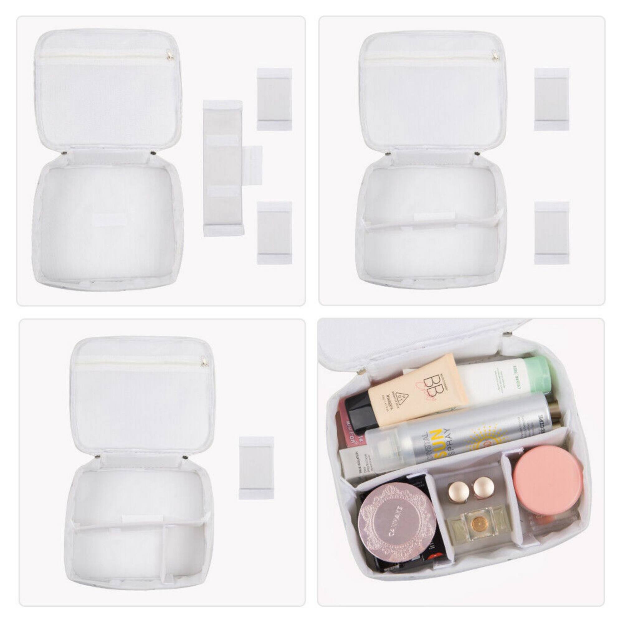 NEX™ White Cosmetic Organizer with Adjustable Divider